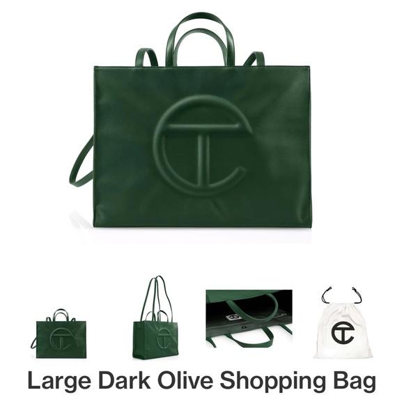 Telfar Large Dark Olive Shopping Bag [SOLD OUT] - Picture 1 of 5